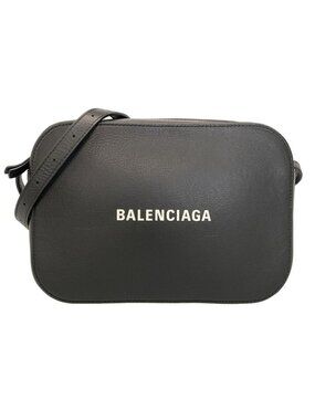 Balenciaga Shoulder Bag Everyday Black Leather